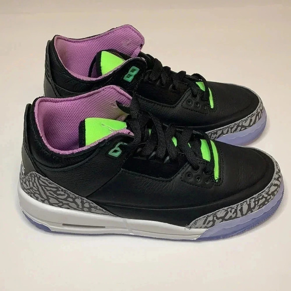 Jordan Retro 3 GS Sneakers Electric Green New - Picture 1 of 11